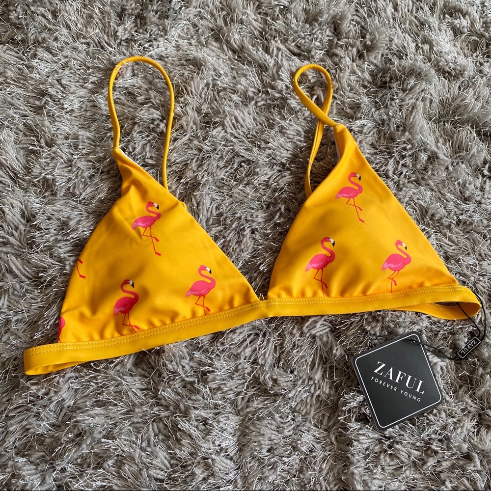 Zaful Flamingo Bikini Top 💕